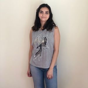 LF Muscle tee with embroidered patch